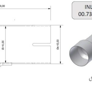MIVV Verbindungsrohr 55 -> 41 mm