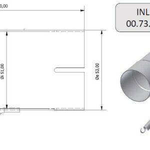 MIVV Verbindungsrohr 55 -> 51 mm