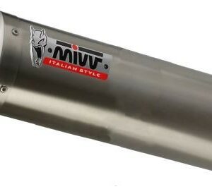MIVV UNIVERSAL Schalldämpfer links OVAL SMALL 360 ST. STEEL 55mm