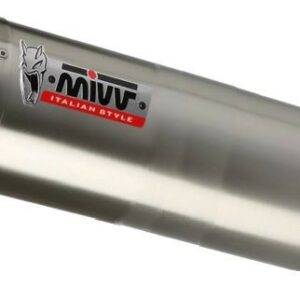 MIVV UNIVERSAL Schalldämpfer links OVAL BIG 400 ST. STEEL 55mm