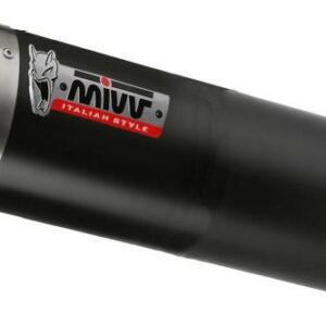 MIVV UNIVERSAL Schalldämpfer links OVAL BIG 400 BLACK 55mm