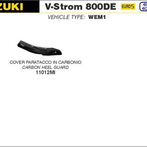 Arrow Hitzeschutz Carbon Suzuki V-STROM 800DE 23-