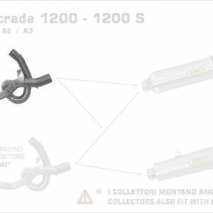 71429KZ-Arrow Krümmer mit Kat DUCATI MULTISTRADA 1200/S 10-14