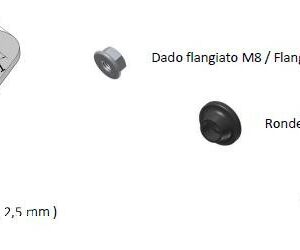 MIVV Haltesatz für 00.73.KU.001.SC4 - UNIVERSAL Schalldämpfer rechts