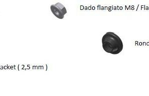 MIVV Haltesatz für 00.73.KU.001.SM3X - UNIVERSAL Schalldämpfer rechts