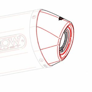 5009602-Arrow Endkappe Edelstahl mit gelasertem Logo