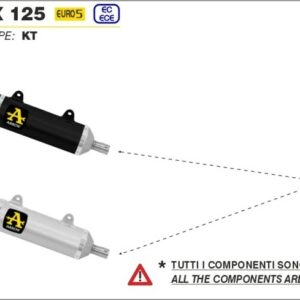 52002PD-Arrow Katersatzrohr APRILIA RX-SX 125 21-23