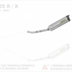 Arrow Street Thunder Aluminium schwarz Yamaha WR 125 R/X (DE07) `09/13