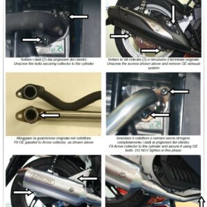 53061KZ-Arrow Krümmer mit Kat für Urban Endschalldämpfer Honda SH 125/150 ´12/16