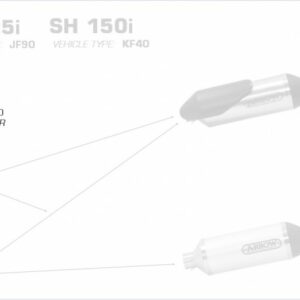 53081KZ-Arrow Krümmer mit Kat Honda SH 150/125 i 20-