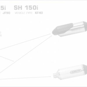 Arrow Krümmer ohne Kat Honda SH 125/150 i 20-21