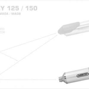 Arrow Urban Aluminium schwarz Piaggio Medley 125/150 ´16-20