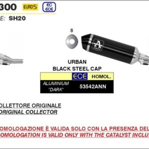 Arrow Urban Aluminium schwarz YAMAHA TRICITY 300 21-22