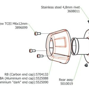 5525088-ARROW Endkappe Endschalldämpfer Rebel