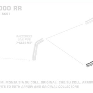 Arrow MaXi Race-Tech Approved aluminium silencer Honda CBR 1000 RR 06-07