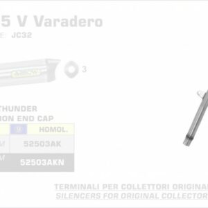 Arrow Street Thunder Alluminium Honda XL 125 V Varadero (JC32) `01/12