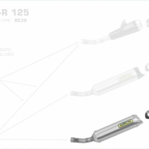 Arrow Street Thunder Aluminium Yamaha YZF-R 125 19-21/MT 125 20-