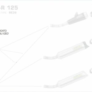 51018KZ-Arrow Krümmer mit Kat Yamaha YZF-R 125 19-20/MT-125 2020