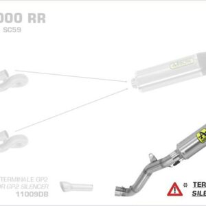Arrow GP2 Edelstahl schwarz Honda CBR 1000 RR 08-13