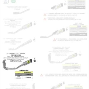 Arrow Competition FULL TITANIUM" full system with dBKiller with carbon