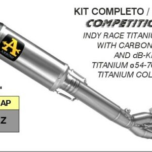 Arrow COMPETITION EVO-2 Full Fitanium Kawasaki ZX-10 R/ZX-10 RR 21-22