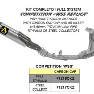 ARROW Competition Indy Race Titan YAMAHA YZF 600 R6 17-21