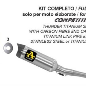 ARROW Competition Thunder Titan YAMAHA YZF R3 21-23