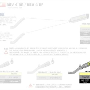 Arrow GP2 silencers kit Aprilia RSV 4 RR / RF 17-18