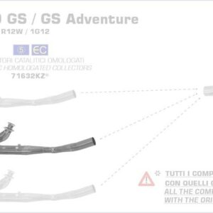 71632MI-Arrow Racing Krümmer BMW R 1200 GS / Adventure 17-18