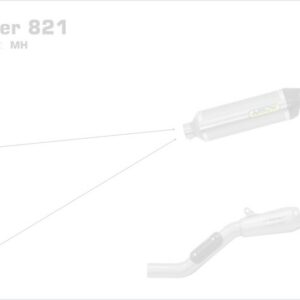 71687MI-Arrow Zwischenrohr für Originalkrümmer Ducati MONSTER 821 18-19