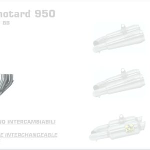 71707MI-Arrow Katersatzrohr 2in1 Ducati Hypermotard 950 ´19-22