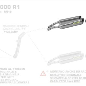 Arrow Thunder Carbon Yamaha YZF 1000 R1 07-08