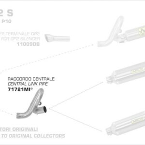 71721MI-Arrow Zwischenrohr zentral, ohne Katalysator Benelli BN 302 S 19-