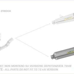 Arrow Race-Tech Aluminium Kawasaki Z 750-Z 750 R-Z 800-Z 800 E 07-16