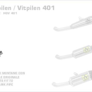 71745MI-Arrow Krümmer Husqvarna Svartpilen / Vitpilen 401 20-