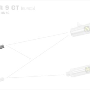 71762KZ-Arrow Krümmer mit Kat Yamaha Tracer 9 GT ´21-