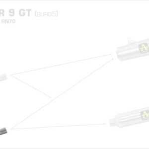 71762MI-Arrow Racing Krümmer Yamaha Tracer 9 GT ´21-