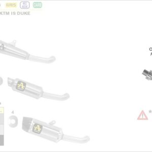 Arrow Krümmer KTM Duke 390 21-