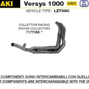 Arrow Krümmer 4in1 KAWASAKI VERSYS 1000 21-22