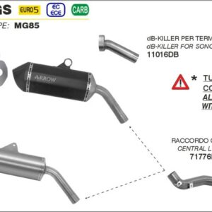 Arrow Zwischenrohr BMW F 750 GS 21-23