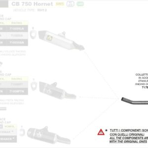 ARROW Krümmer HONDA CB 750 Hornet 23-