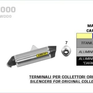 Arrow Maxi Race-Tech Titan Suzuki DL 1000/1050 V-Strom 14-21