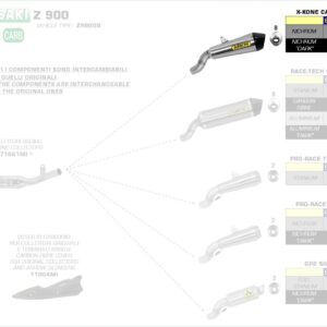 Arrow X-Kone silencer Kawasaki Z 900 17-19