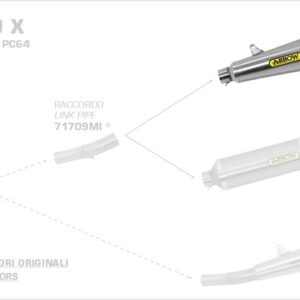 Arrow X-Kone Edelstahl Honda CB 500 X 17-20