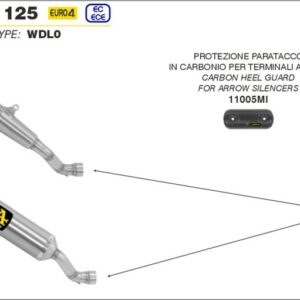 Arrow Thunder Carbon SUZUKI GSX-S 125 '17-20