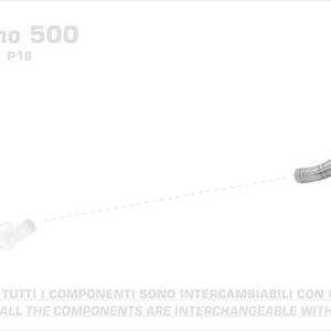 Arrow Nichrom Pro-Race silencer Benelli Leoncino 500 17-19