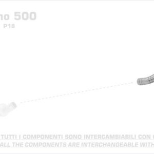 Arrow Pro-Race Nichrom Dark" silencer" Benelli Leoncino 500 17-19