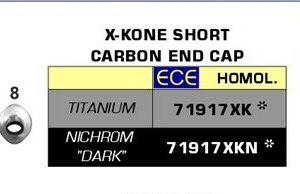 Arrow X-Kone Short "Dark" Carbon Endkappe Suzuki KATANA 1000 19/20