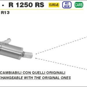 Arrow Maxi Race-Tech Aluminium BMW R 1250 R/RS 19-20