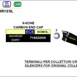 ARROW X-CONE Edelstahl schwarz KAWASAKI Z 125 21-23